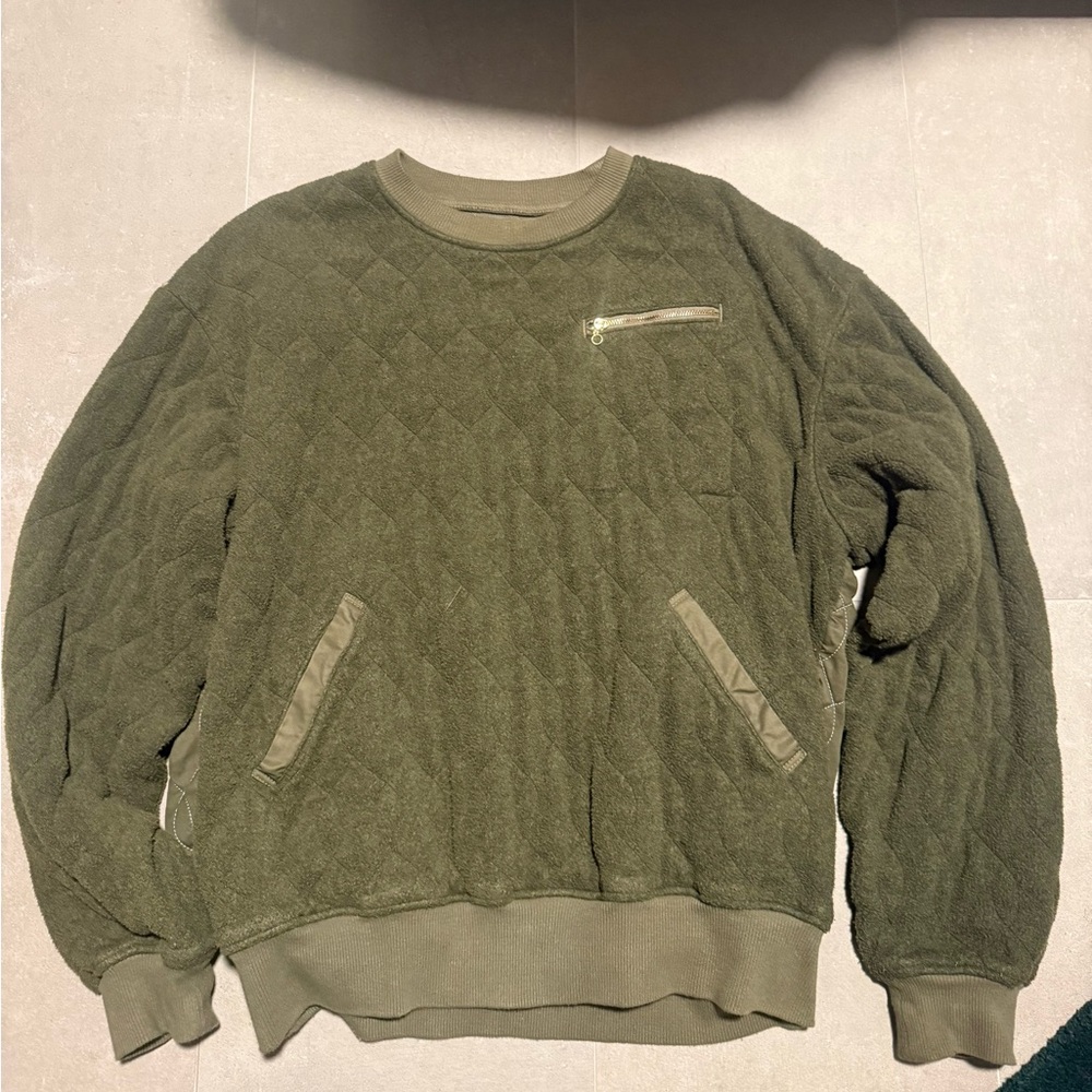 Kapital Waffle Quilt Crew Sweater